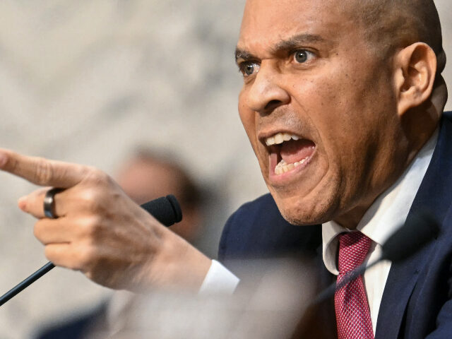 Cory Booker US Senator Cory Booker, Democrat from New Jersey, questions FBI Director Kash Patel during