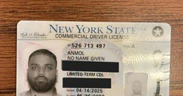 DHS: New York Gave Illegal Alien 'No Name Given' Drivers License