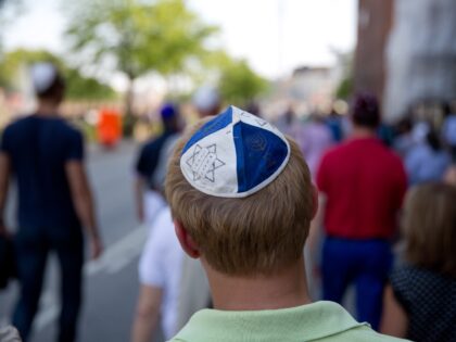 Jewish people are demonstrating against the violence towards their community in Malmo, Swe