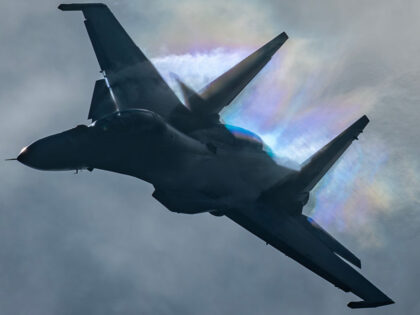 LANGKAWI, MALAYSIA - MAY 23: A Sukhoi Su-30MKM fighter jet of The Royal Malaysian Air Forc