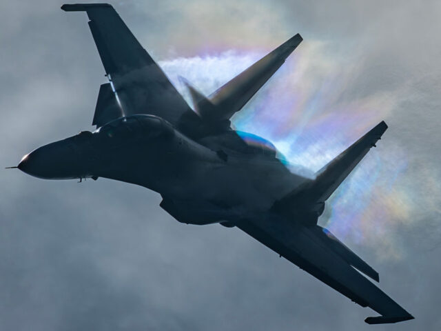 LANGKAWI, MALAYSIA - MAY 23: A Sukhoi Su-30MKM fighter jet of The Royal Malaysian Air Forc