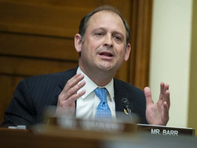 Representative Andy Barr, a Republican from Kentucky, during a House Financial Services Co