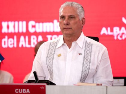 Miguel Diaz-Canel, Cuba's president, during the 23rd States of the Bolivarian Alliance for