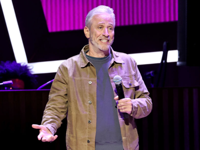 GettyImages-2184271336 NEW YORK, NEW YORK - NOVEMBER 11: Jon Stewart performs during the 18th Annual Stand Up For