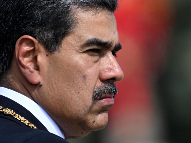 GettyImages-2192599214 Venezuela's President Nicolas Maduro gestures during a ceremony at Fort Tiuna military bas
