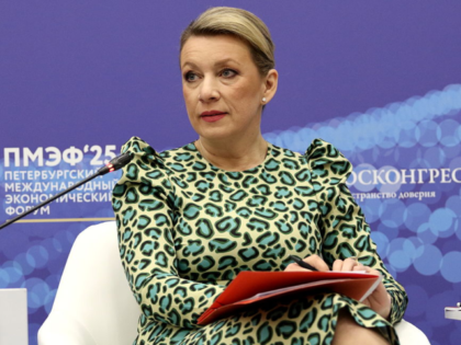 SAINT PETERSBURG, RUSSIA - 2025/06/21: Maria Zakharova, Director, Department of Informatio