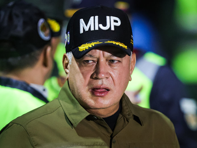 CARACAS, VENEZUELA - JULY 18: Minister of Interior and Justice Diosdado Cabello looks on d