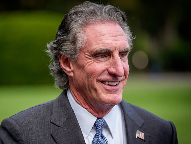 GettyImages-2229077813 WASHINGTON, DC - AUGUST 12: U.S. Interior Secretary Doug Burgum walks to a television inte