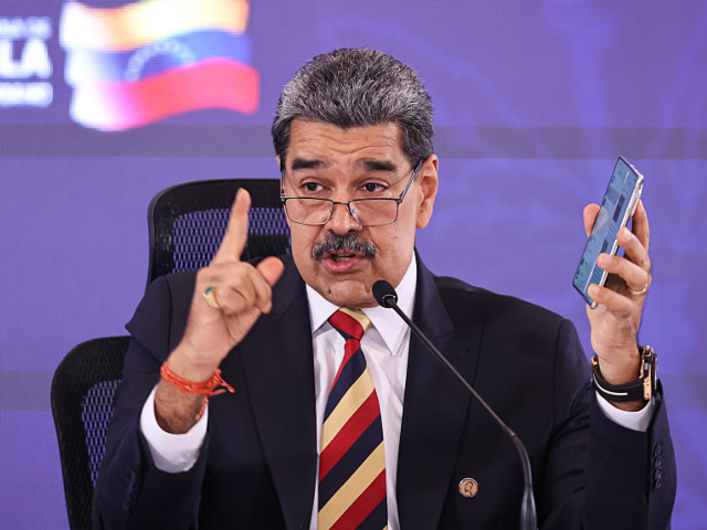 GettyImages-2233248150 CARACAS, VENEZUELA - SEPTEMBER 01: President of Venezuela Nicolás Maduro speaks during a