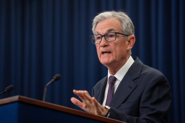 U.S.-WASHINGTON, D.C.-FEDERAL RESERVE-INTEREST RATE-CUT-POWELL U.S. Federal Reserve Chair Jerome Powell attends a press conference in Washington, D.C., t