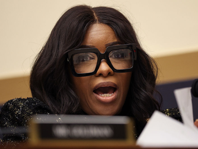 WASHINGTON, DC - SEPTEMBER 17: U.S. Rep. Jasmine Crockett (D-TX) speaks during a House Jud