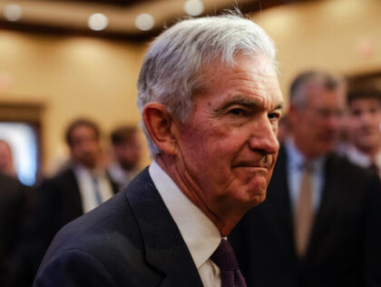 Jerome Powell, chairman of the US Federal Reserve, during a Greater Providence Chamber of