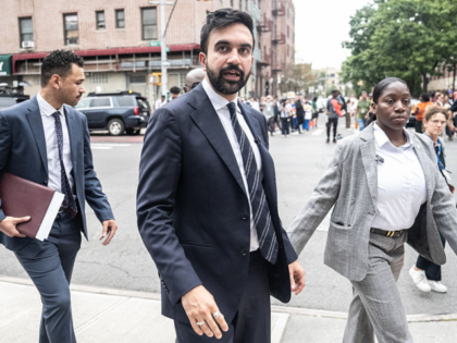NEW YORK, NEW YORK - SEPTEMBER 24: New York City mayoral candidate Zohran Mamdani arrives
