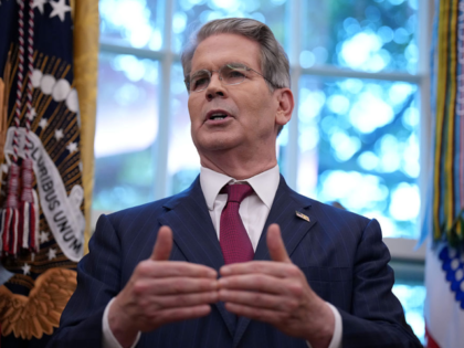WASHINGTON, DC - SEPTEMBER 25: U.S. Treasury Secretary Scott Bessent speaks before Preside