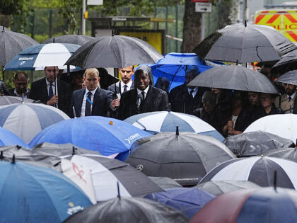 Deputy Prime Minister and Justice Secretary David Lammy speaking at a vigil near the scene