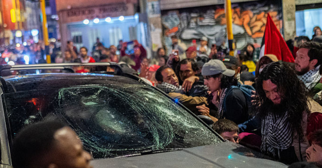 ‘Peaceful’ Pro-Hamas Protests in Colombia End in Widespread Violence