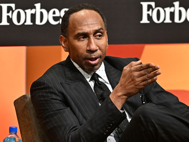 ATLANTA, GEORGIA - OCTOBER 9: Stephen A. Smith speaks onstage during the 2025 ForbesBLK Su