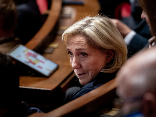 Lecornu Faces The French National Assembly During Questions To The Government Session The leader of the National Rally (Rassemblement National), Marine Le Pen, participates in