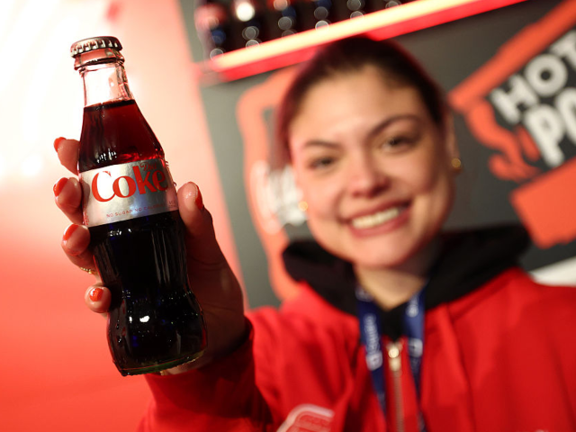 GettyImages-2241721616 NEW YORK, NEW YORK - OCTOBER 17: A view of the Coca-Cola lounge during the Blue Moon Burge