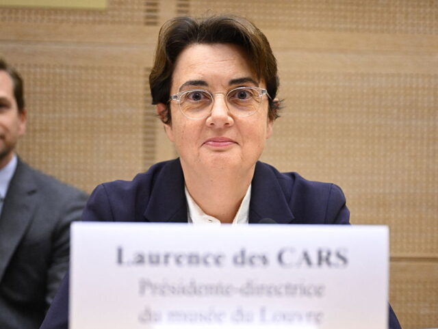FRANCE-PARLIAMENT-MUSEUM-ROBBERY-INVESTIGATION President of the Louvre Museum Laurence des Cars looks on prior to the start of a hearing