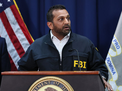 NEW YORK, NEW YORK - OCTOBER 23: FBI Director Kash Patel speaks during a press conference