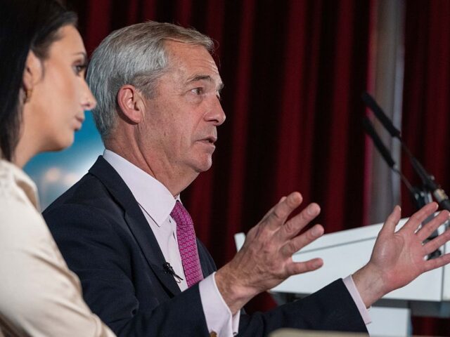 Reform UK leader Nigel Farage hold Press Conference In Westminster LONDON, UK - OCTOBER 27: Reform UK leader Nigel Farage addresses the media during a press