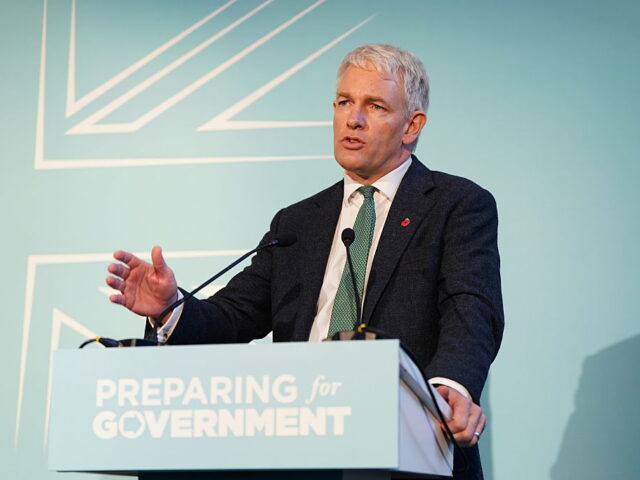 Reform UK press conference Danny Kruger speaking during a Reform UK press conference at Church House Westminster in L