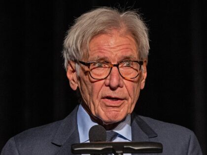 Actor Harrison Ford, whom received the E.O. Wilson Legacy Award for Transformative Conserv