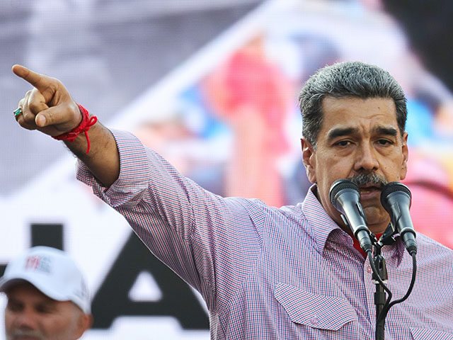 GettyImages2202384763 President of Venezuela Nicolas Maduro speaks to his supporters during the commemoration of