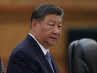 Chinese President Xi Jinping speaks at the beginning of a bilateral meeting with President