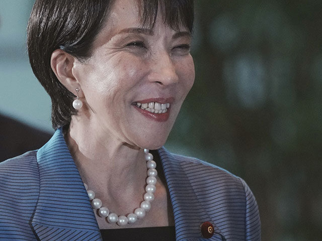 GettyImages2241957546 Japan's new Prime Minister Sanae Takaichi arrives at the prime minister's office after bei