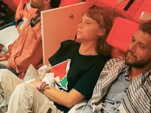 This combination of images released by the Israeli Foreign Ministry shows Greta Thunberg,