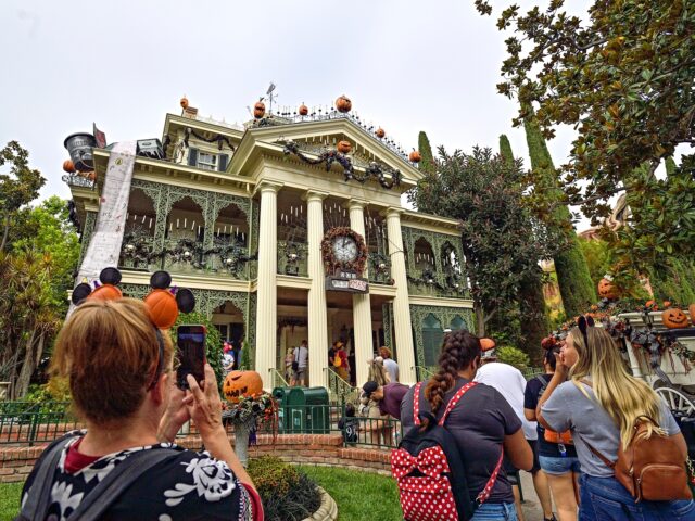 Haunted Mansion ride Haunted Mansion Holiday during Halloween Time at Disneyland in Anaheim, CA, on Friday, Sep