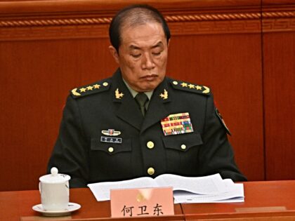 He Weidong, second-ranked vice chairman of China's Central Military Commission (CMC), atte