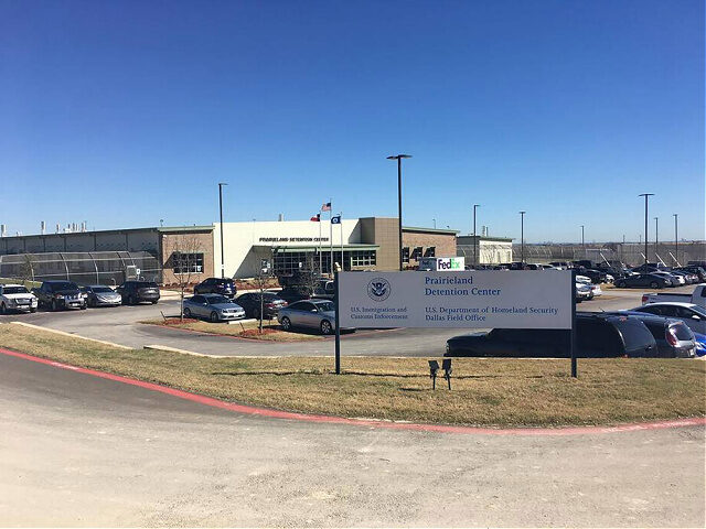 A group ambushed corrections and police officers outside the Prairieland Detention Center