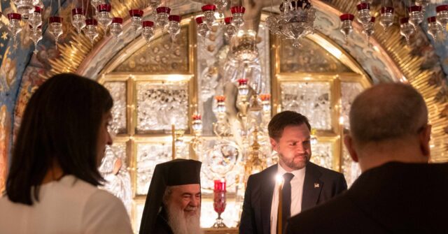 JD Vance Visits Christian Holy Sites in Jerusalem, Israel