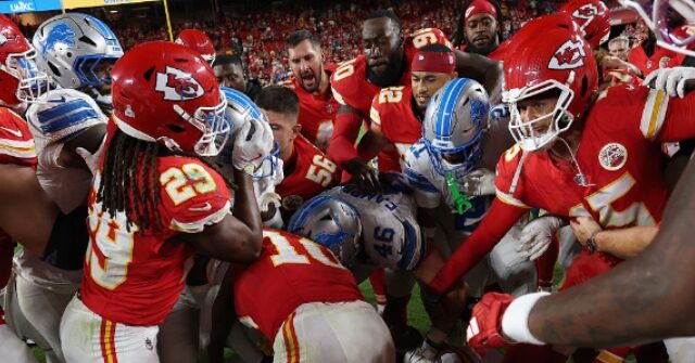 WATCH: Lions’ Brian Branch Starts Massive Brawl After KC-Detroit Game