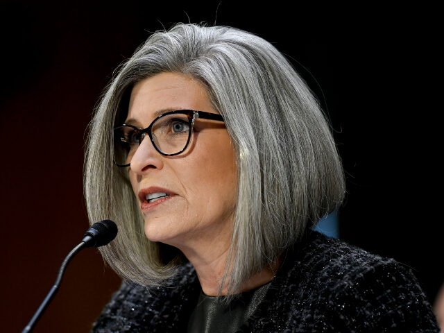 Joni Ernst Senator Joni Ernst, a Republican from Iowa, introduces Tulsi Gabbard, former US Representa