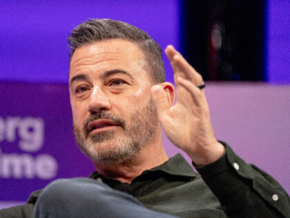 Late-night host Jimmy Kimmel during the Bloomberg Screentime event in Los Angeles, Califor