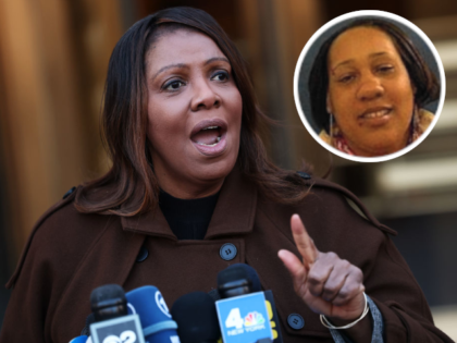 NEW YORK, NEW YORK - FEBRUARY 14: NY Attorney General Letitia James speaks during a press