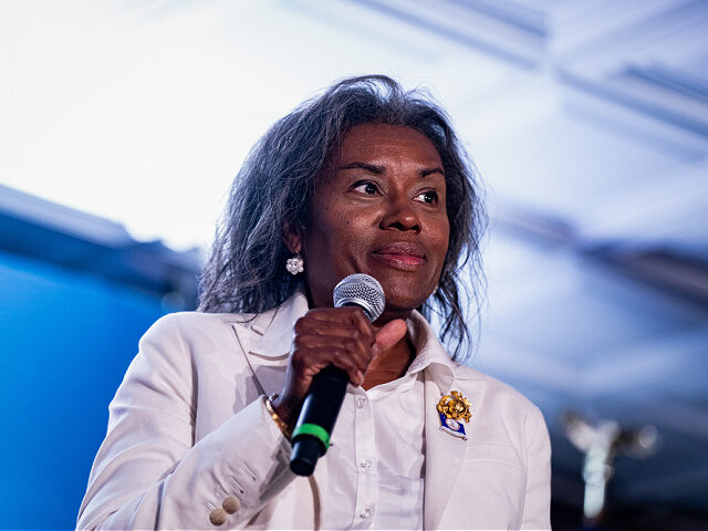 Lt-Gov-Winsome-Earle-Sears-Jul12025-getty Winsome Earle-Sears, Republican gubernatorial candidate for Virginia, during a campaign ev