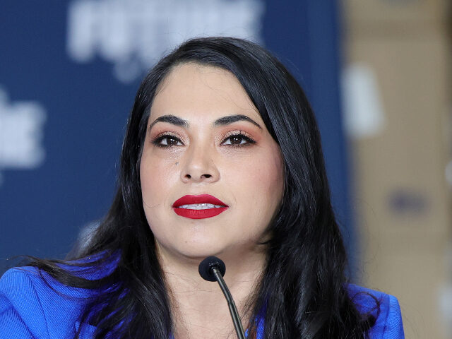 Congressional candidate, former U.S. Rep. Mayra Flores (R-TX) attends a Hispanic roundtabl