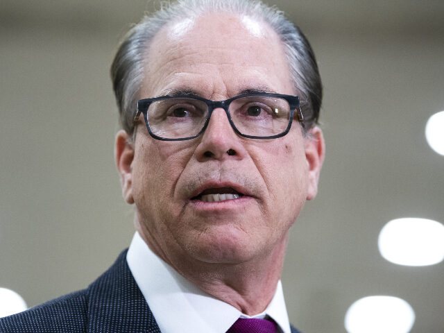 Senator Mike Braun, a Republican from Indiana, walks through the Senate subway at the U.S.