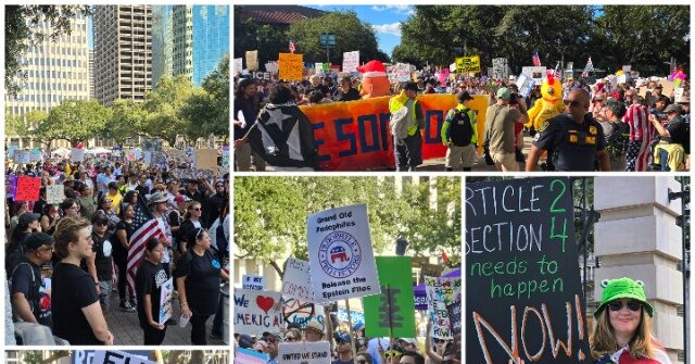 ‘No Kings’ Protest Draws Thousands of Houstonians for Peaceful Anti-Trump Demonstration
