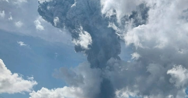 Watch: Indonesia Volcano Erupts Sending Ash Five Miles High
