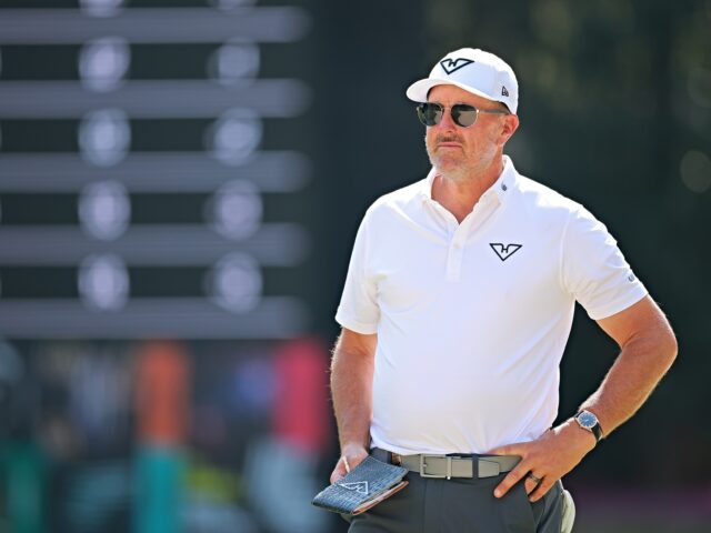 Phil Mickelson MEXICO CITY, MEXICO - APRIL 26: Phil Mickelson of HyFlyers GC looks on during day two of L