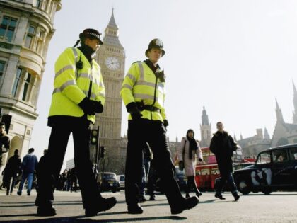 Police patrolling London