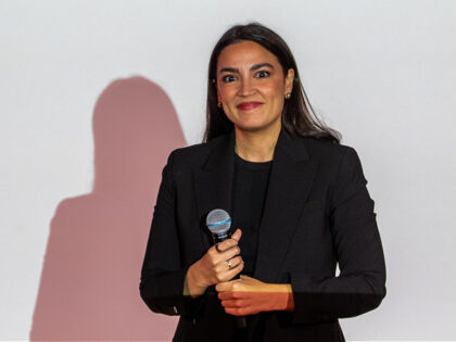 NEW YORK, NEW YORK - MAY 2: Rep. Alexandria Ocasio-Cortez (D-NY) departs from a town hall