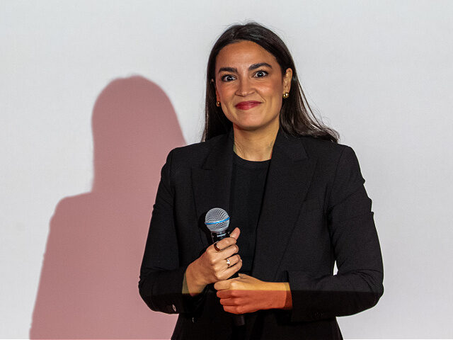 _Rep-Alexandria-Ocasio-Cortez-D-NY-May2025-AOC-getty NEW YORK, NEW YORK - MAY 2: Rep. Alexandria Ocasio-Cortez (D-NY) departs from a town hall