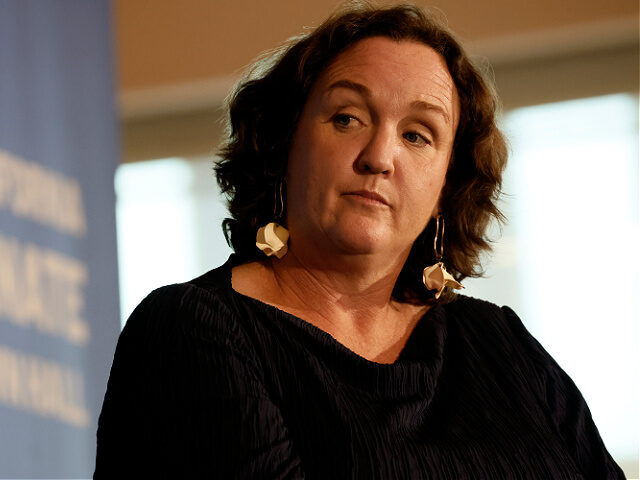 Monterey Park, CA, Friday, September 8, 2023 - Rep. Katie Porter speaks at a town hall hos